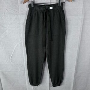 Aerie Mens Fleece Joggers Charcoal Gray Drawstring Sweatpants XS Regular
